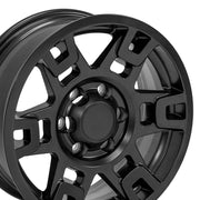 Set(4) 17x7 TY16B Matte Black - 6x139.7 +4ET