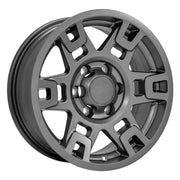 OE Wheels TY16 17x7 6x139.7 4et Satin Graphite Wheel SET