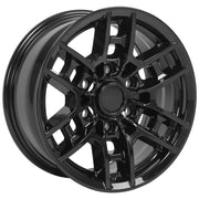OE Wheels TY17 16x7 6x139.7 13et Gloss Black Wheel SET