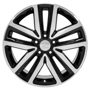 OE Wheels VW27 18x7.5 5x112 51et Gloss Black Machined Wheel SET