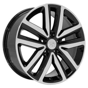 OE Wheels VW27 18x7.5 5x112 51et Gloss Black Machined Wheel SET