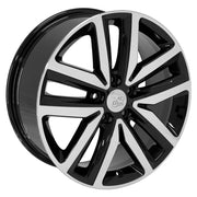 OE Wheels VW27 18x7.5 5x112 51et Gloss Black Machined Wheel SET