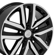 OE Wheels VW27 18x7.5 5x112 51et Gloss Black Machined Wheel SET