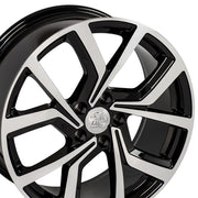 VW29 Gloss Black Machined