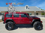 JEEP WRANGLER 22X10 4PLAY WHEELS 4P50 25X12.5X22 TIRE BAYSHORE AUTOMOTIVE