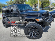 JEEP WRANGLER 4PLAY WHEELS 4P80 G2 SERIES 22X10 35X12.5X22 TIRE BAYSHORE AUTOMOTIVE