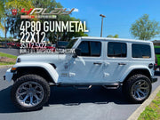 JEEP WRANGLER 4PLAY WHEELS 4P80 GUNMETAL 22X12 35X12.5X22 TIRES BAYSHORE AUTOMOTIVE