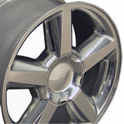 OE Wheels CV83 20x8.5 6x139.7 Polished Wheels 275-55-20 Bridgestone Dueler Alenza HL Plus Tires SET