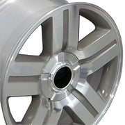 OE Wheels CV84 20x8.5 6x139.7 31et Gloss Silver Machined Wheel SET