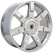 Set(4) 22x9 CA80 Chrome - 6x139.7 +31ET with 285/45r22 Goodyear Eagle Touring Tires &amp; TPMS