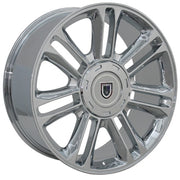 OE Wheels CA83 22x9 6x139.7 Chrome Wheels 285-45-22 Bridgestone Dueler Alenza HL Tires SET