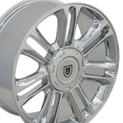 OE Wheels CA83 22x9 6x139.7 Chrome Wheels 285-45-22 Ironman iMove GEN 2 SUV Tires SET