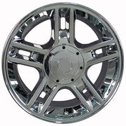 Set(4) 20x9 FR81 Chrome - 5x135 +14ET with 275/55r20 TBB TS-37 AT Tires &amp; TPMS