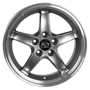 OE Wheels FR04 17x9 5x114.3 Gloss Gunmetal Machined Lip Wheels 245-45-17 Ironman iMove Gen 2 Tires SET