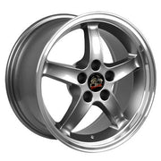 OE Wheels FR04 17x9 5x114.3 Gloss Gunmetal Machined Lip Wheels 245-45-17 Ironman iMove Gen 2 Tires SET