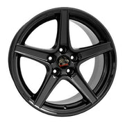 Set(4) 18x9 FR06 Gloss Black - 5x114.3 +24ET with 245/40r18 Ironman iMove GEN 3 Tires